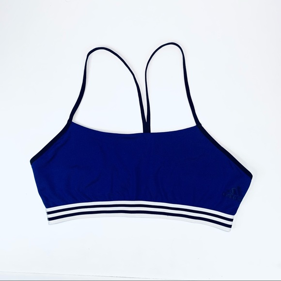 adidas Other - Adidas sports bra blue black and white workout athleisure women size L